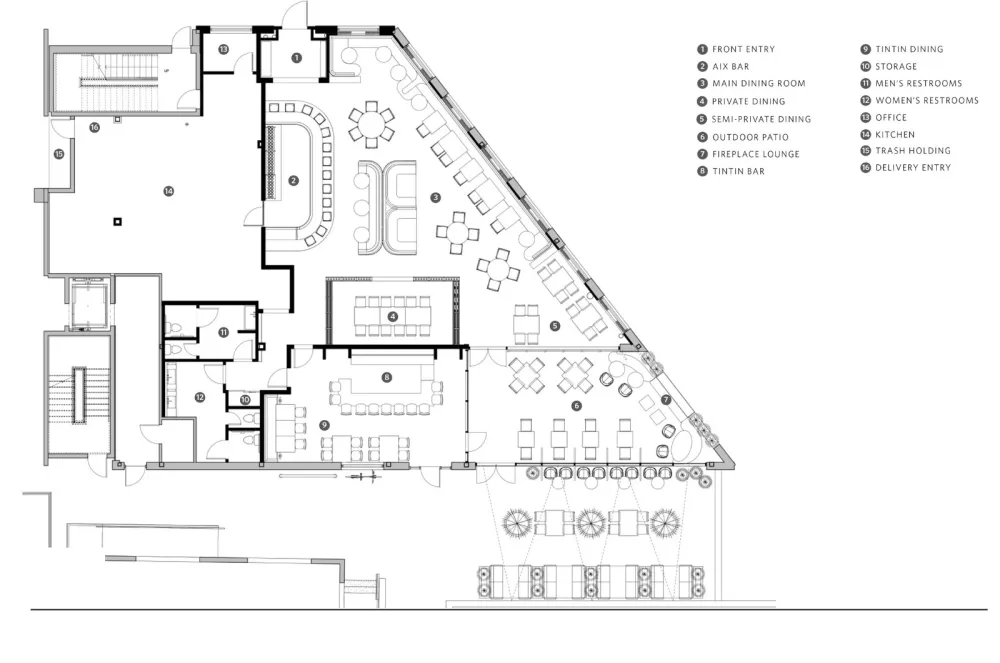首发 | 融合了当代和乡村元素的法国餐厅：亚特兰大AI3餐厅