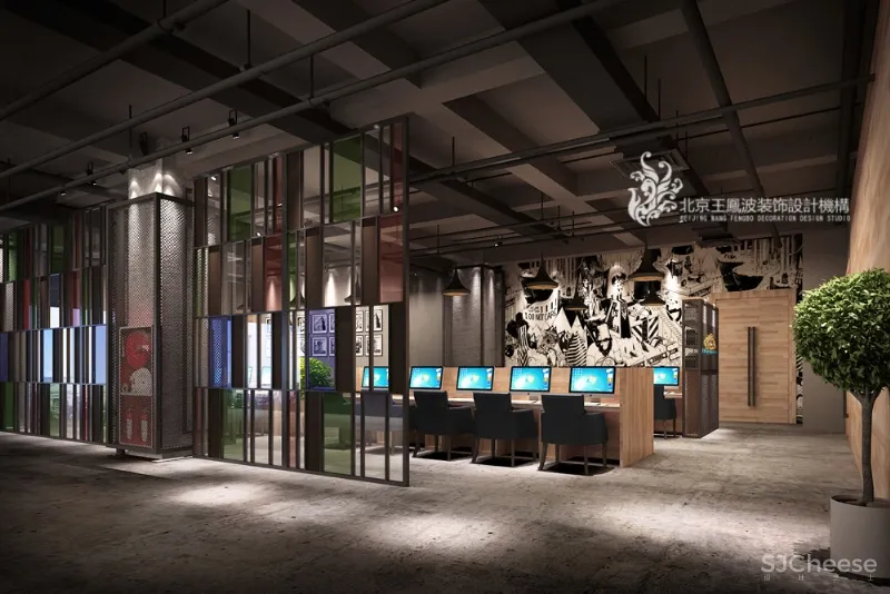 呼市“狮子熊网咖” 独特的空间 王凤波设计机构