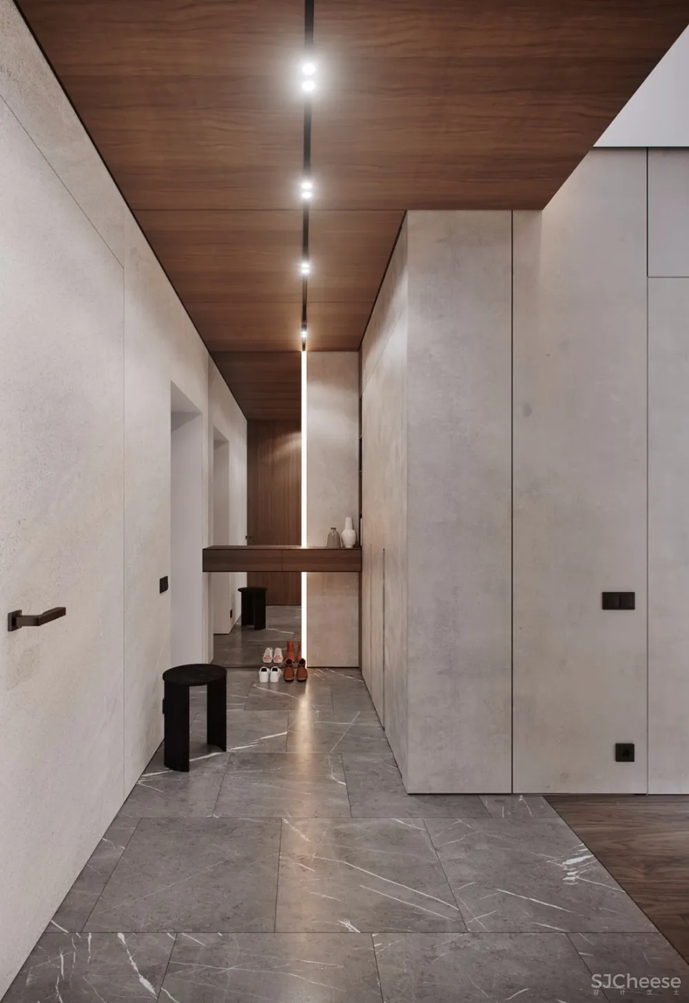 115㎡ 原木+大理石丨让家更有质感