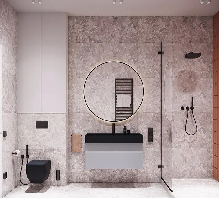 94㎡ 圆形主题设计丨清新配色怎么看都不腻