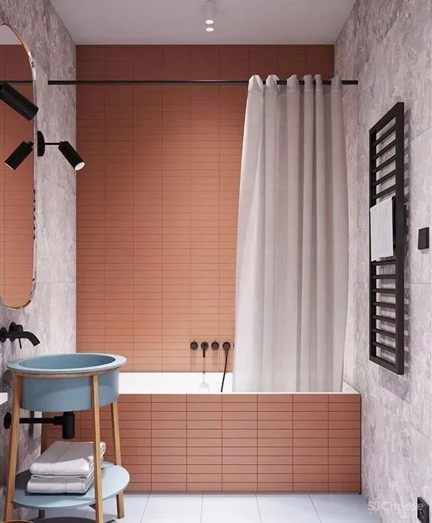 94㎡ 圆形主题设计丨清新配色怎么看都不腻