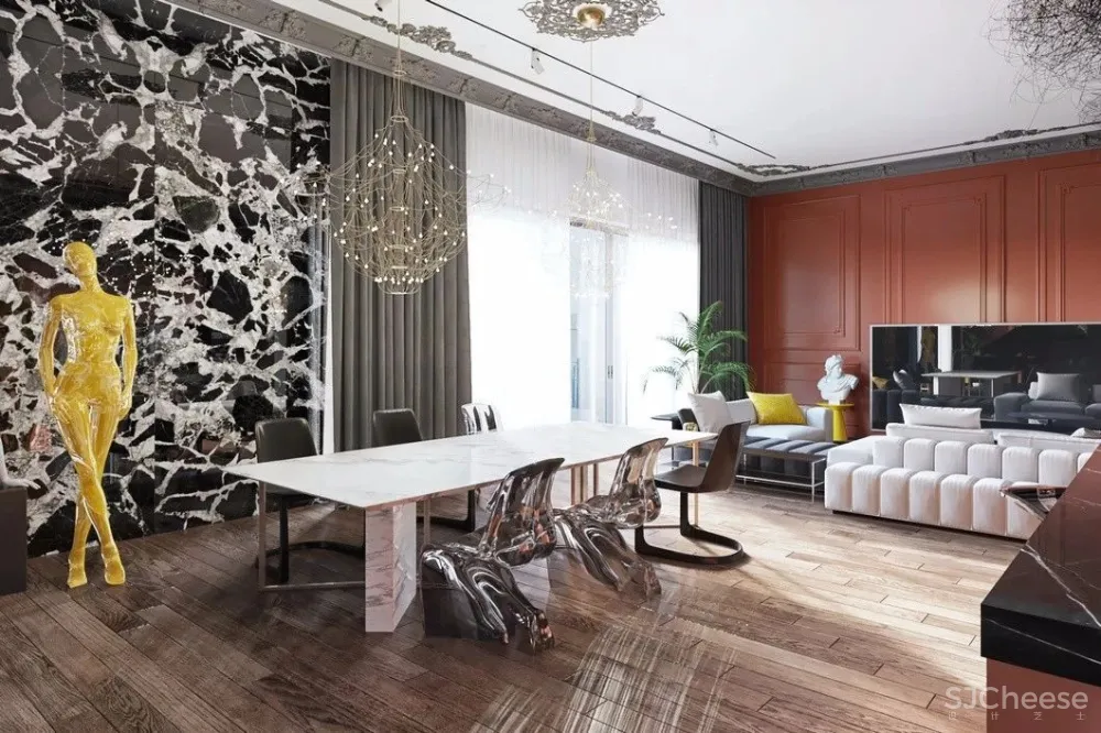 高级灰+橙丨就是这么美