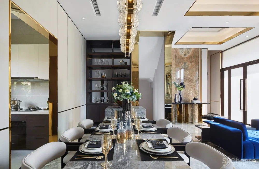 轻奢别墅样板房，这才是有品质的生活感 首