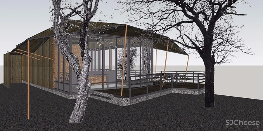 简单盒子里的诗意空间 | 鹿山桐舍