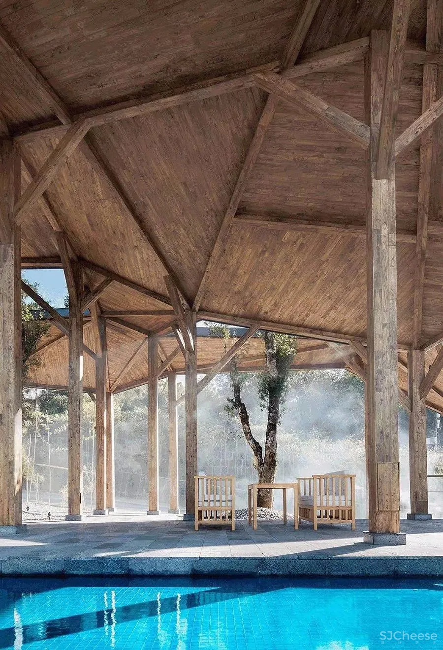 设计一座建在悬崖边上的温泉酒店丨惊艳了世界