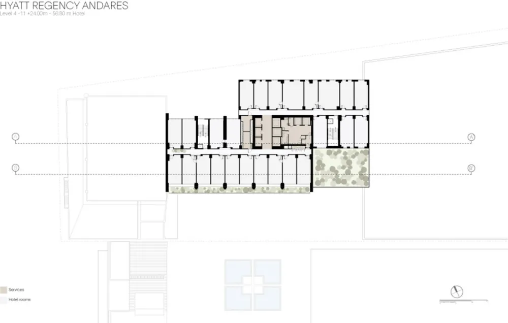 Andares凯悦酒店及公寓塔楼，墨西哥 / Sordo Madaleno Arquitectos 首