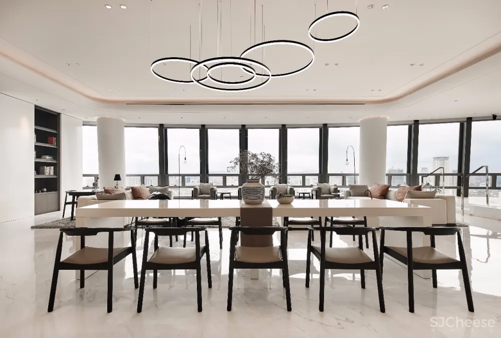 600m²天空之镜丨高空俯瞰城市边际