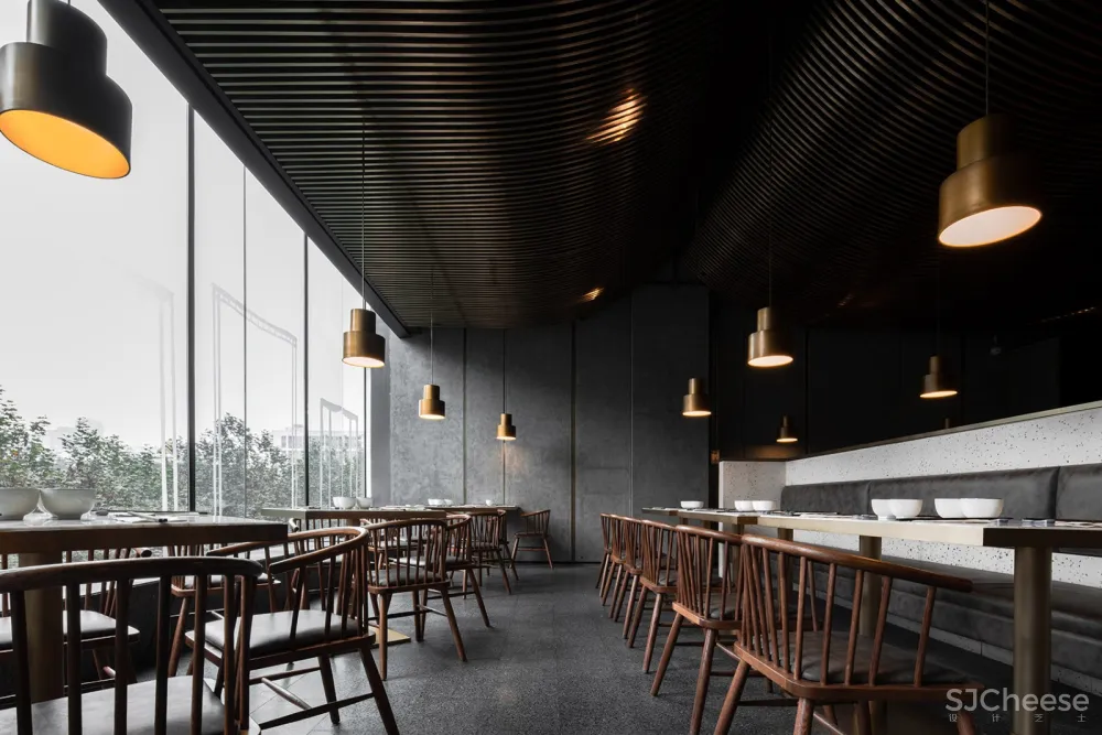 高桌子低板凳面馆,成都 / 大麦设计