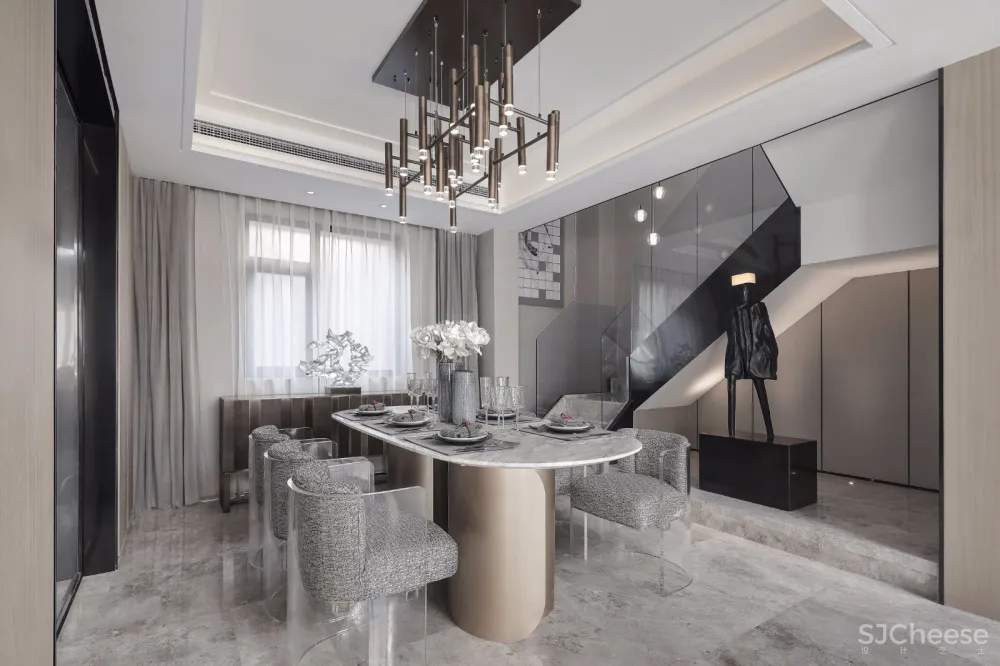 朴悦设计 | 大连璞石墅底跃样板间，生活的自然归属