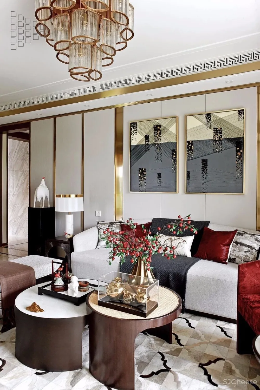 中式轻奢风别墅大宅设计丨美到骨子里