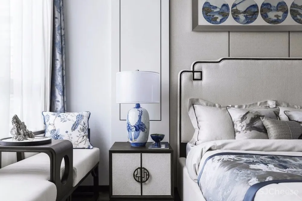 青花案|优雅中国白