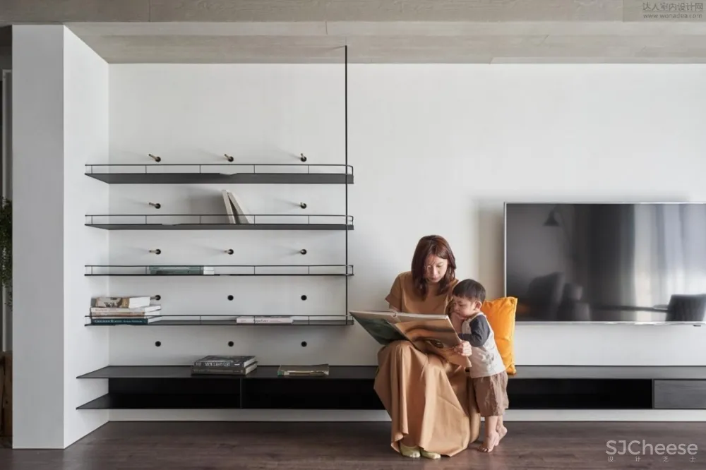 台中慕森设计 | 一半LOFT轻工业风，一半极简侘寂美学