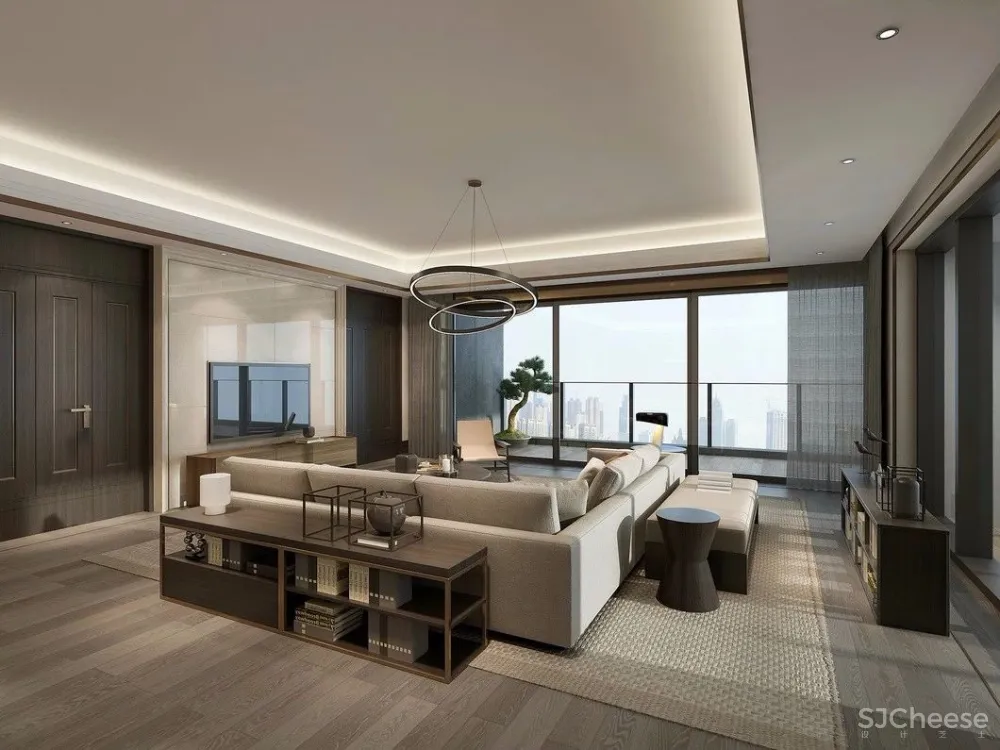 380㎡简雅新中式:一方宁静,一方闲雅