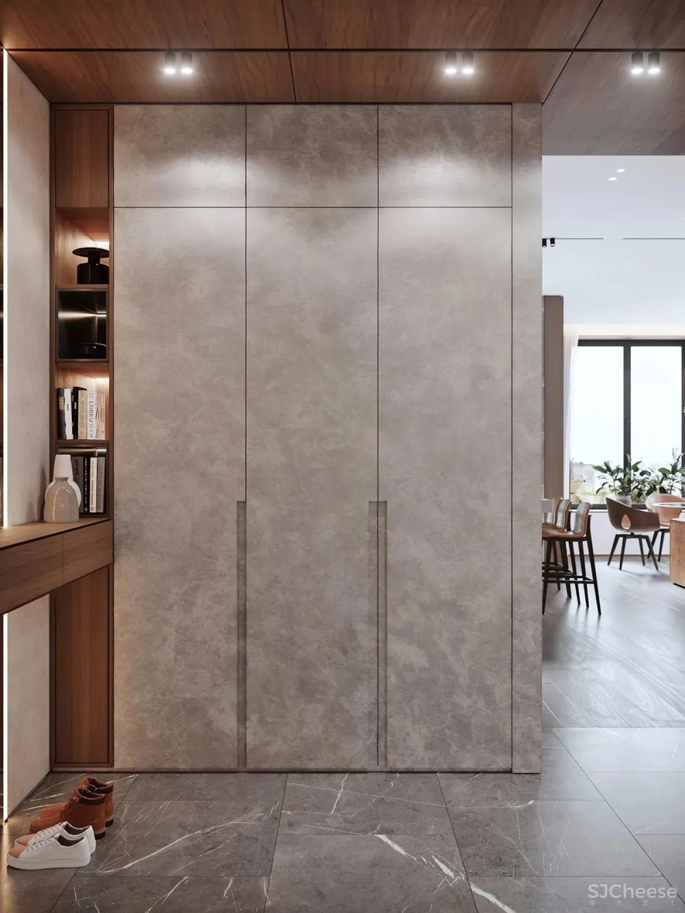 115㎡ 原木+大理石丨让家更有质感