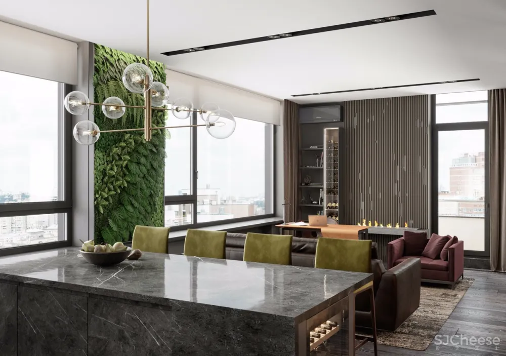 绿植长在墙上丨个性又省地方 首