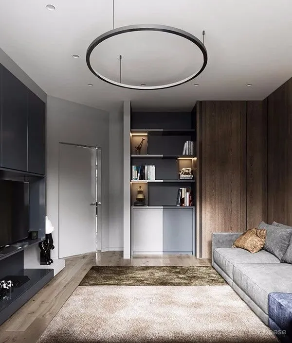 100㎡ 简约风三口之家,把拼接玩出高级感