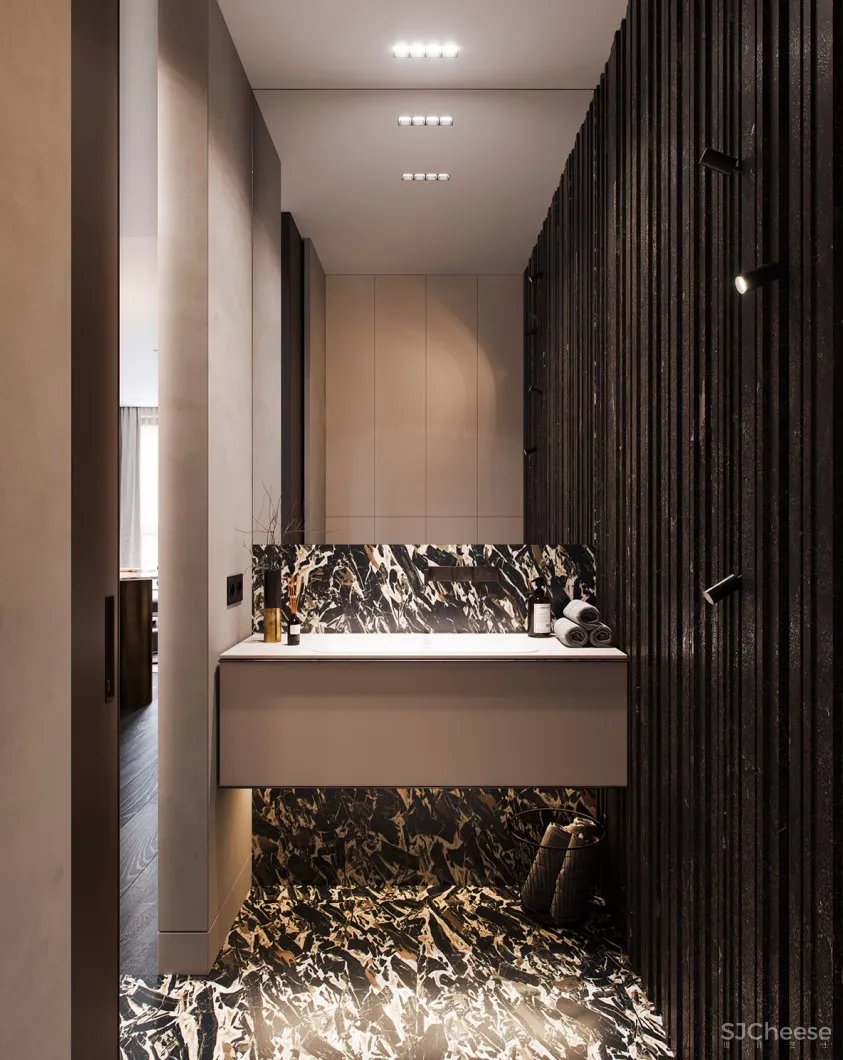 90㎡ 餐厅这样设计丨一进门就被惊艳了