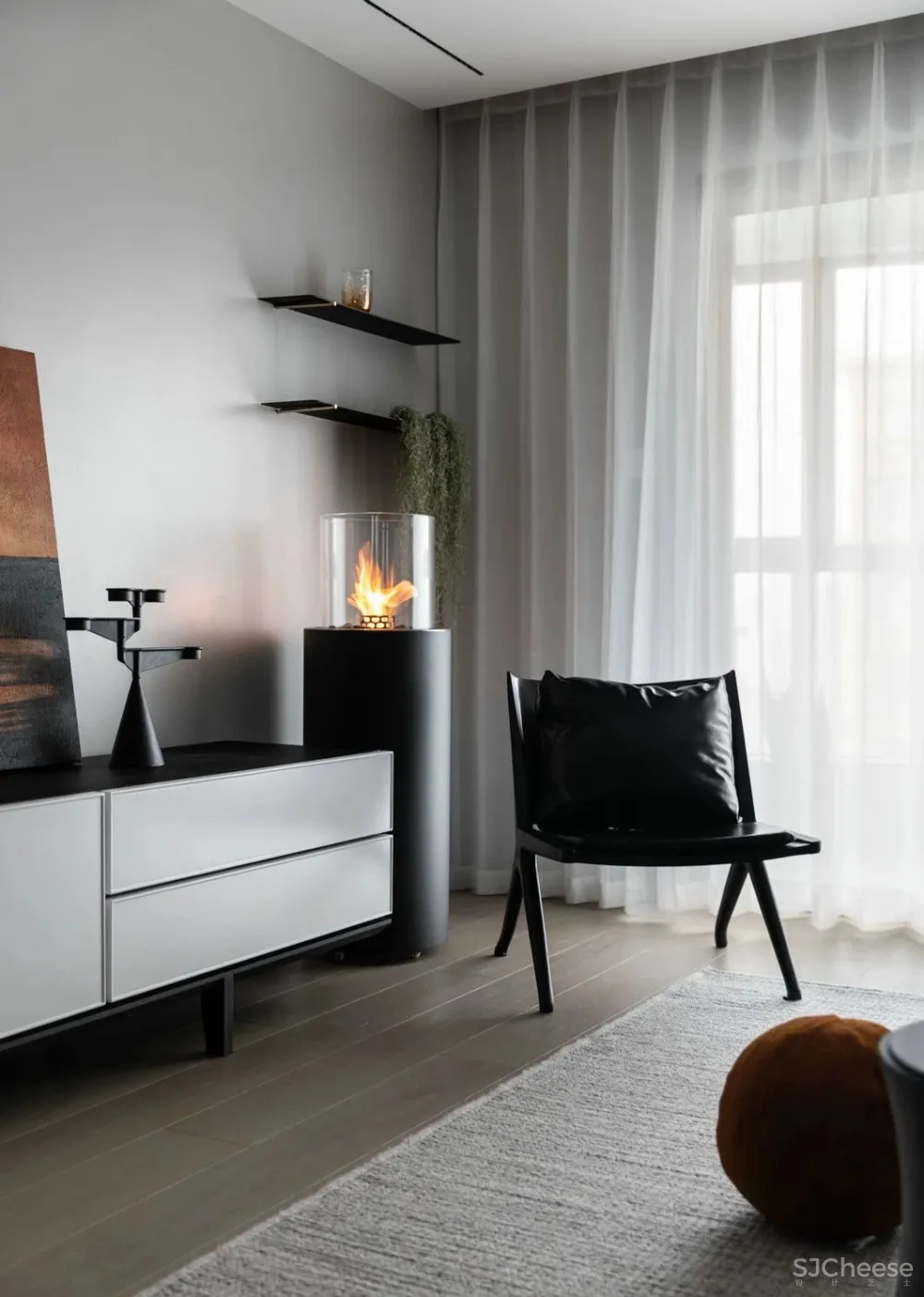 黑白灰丨看设计师的家如何玩转 首