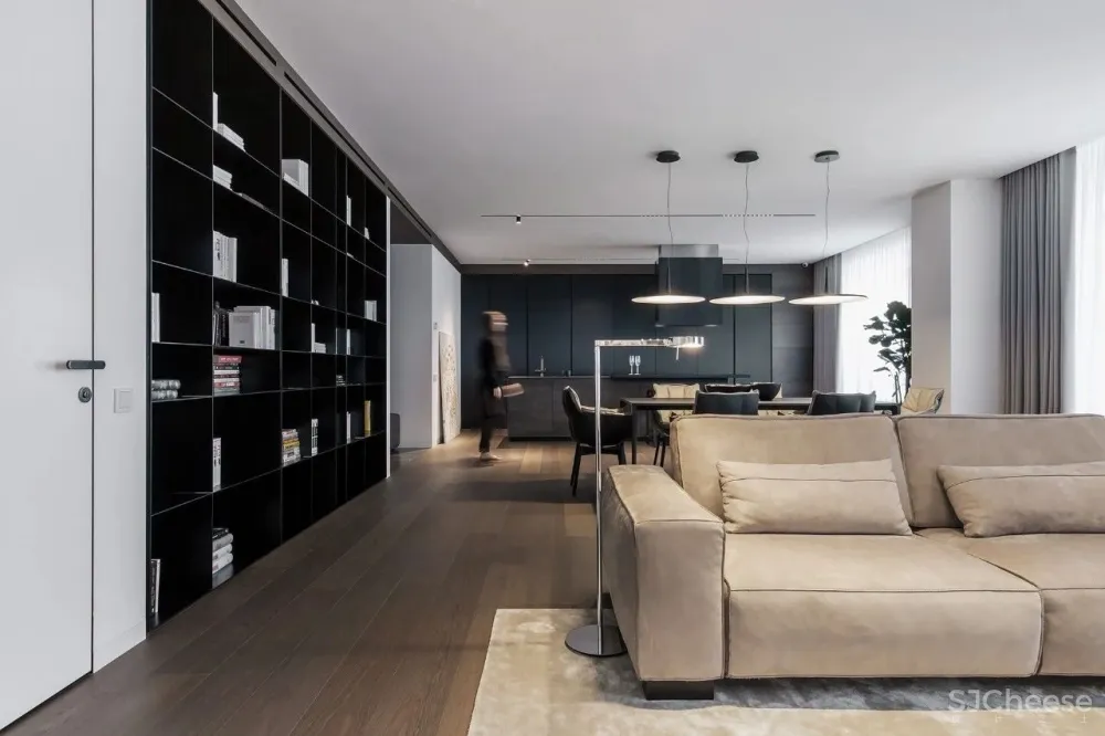 高级黑公寓设计，极简至奢的浪漫 首