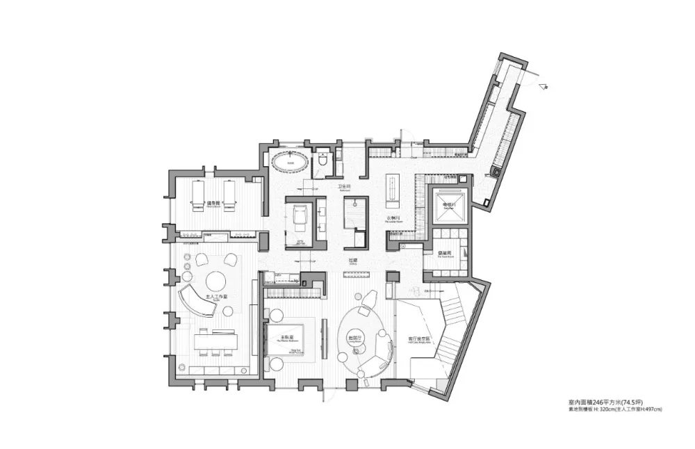 最新 | 唐忠汉：540m²顶层复式 ，大地灰演绎最美的奢宅气质 首