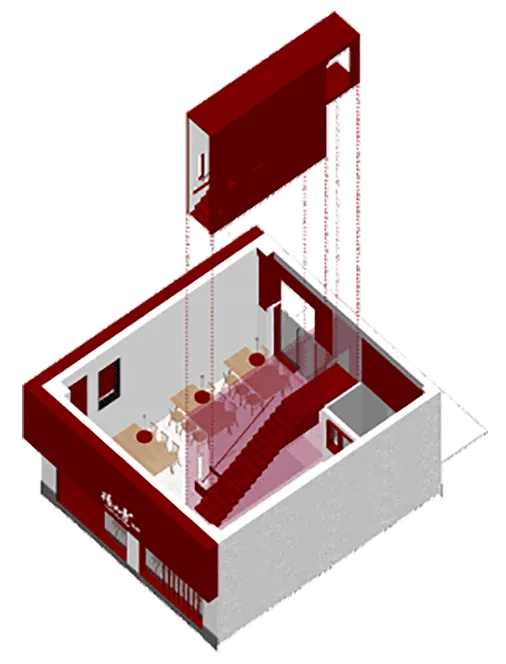 趣·构:小龙虾馆设计,南京 / 线状建筑设计研究室