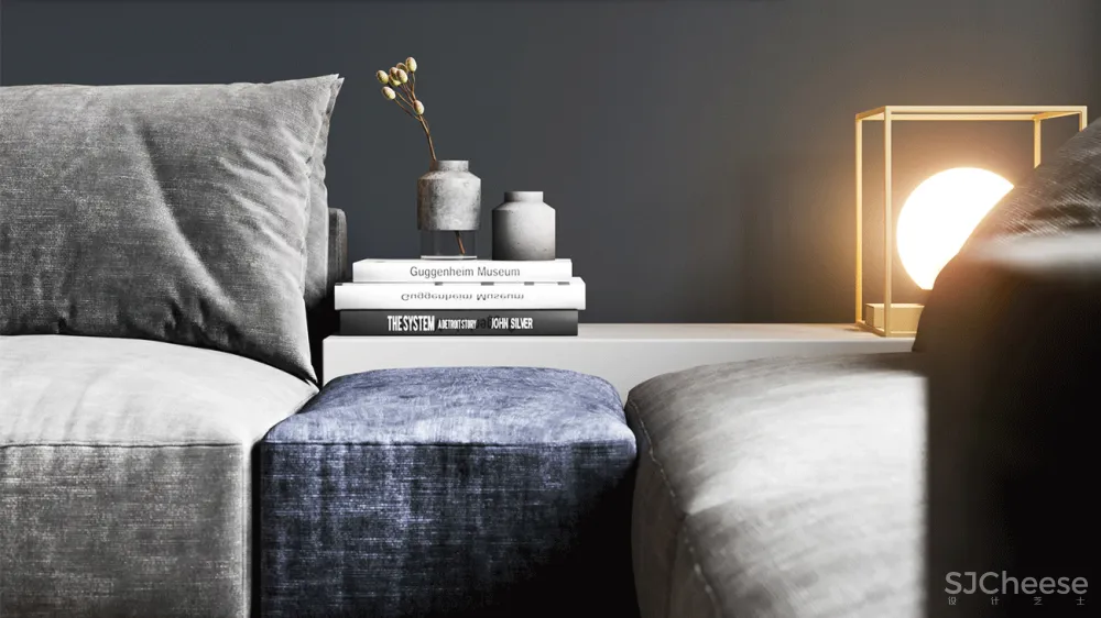 100㎡ 简约风三口之家,把拼接玩出高级感