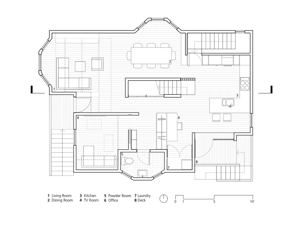 新作 | Campos Studio & Tom Chung Studio：为退休夫妇翻修的温哥华红豆杉屋