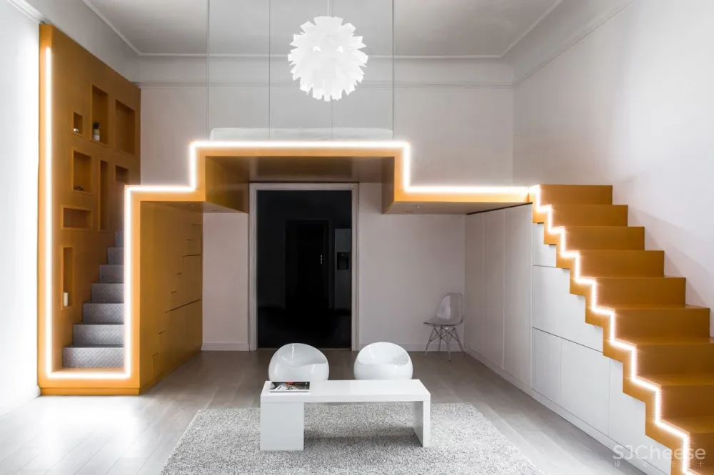 简约 LOFT，灯带这样设计太有创意了！