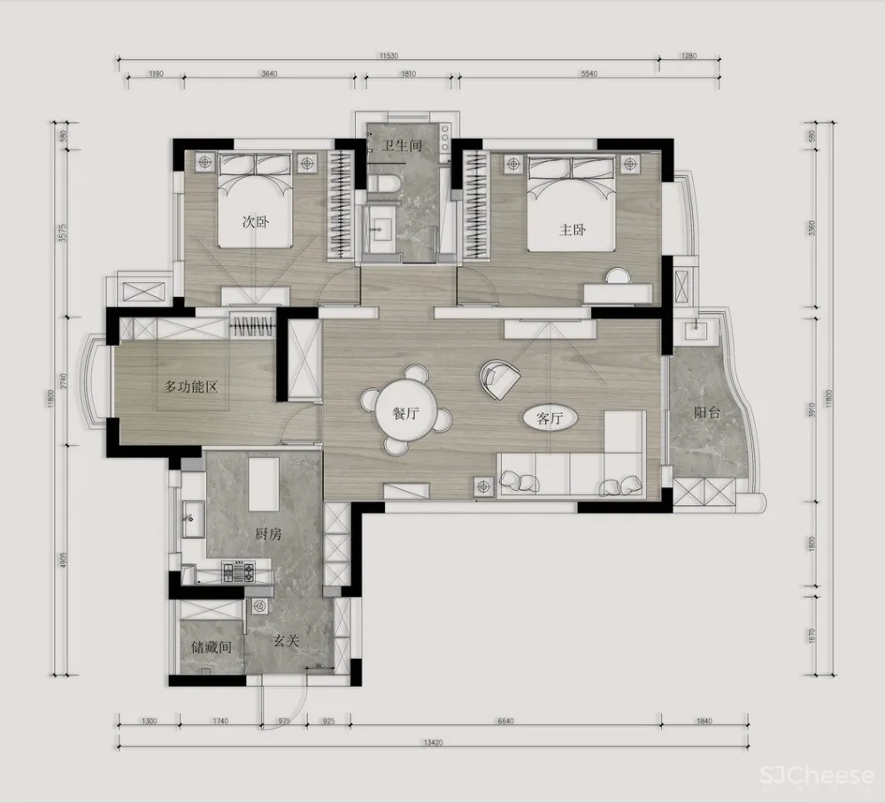 黑白灰丨看设计师的家如何玩转 首