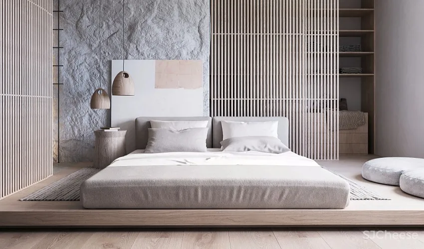 幽静自然禅风！瑞士86㎡日系灰白单身公寓 | Nazar Tsymbaliuk 首