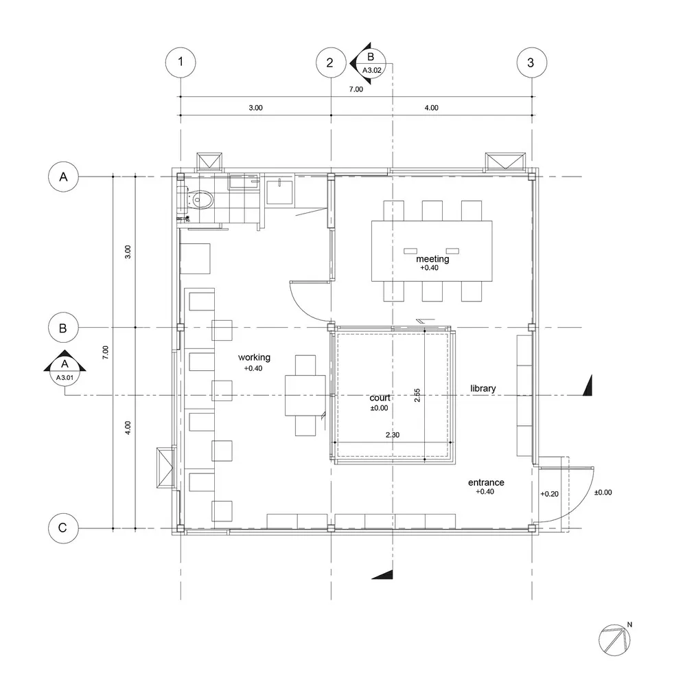 新作 | ASWA Studio 深色几何体量:曼谷小型工作室
