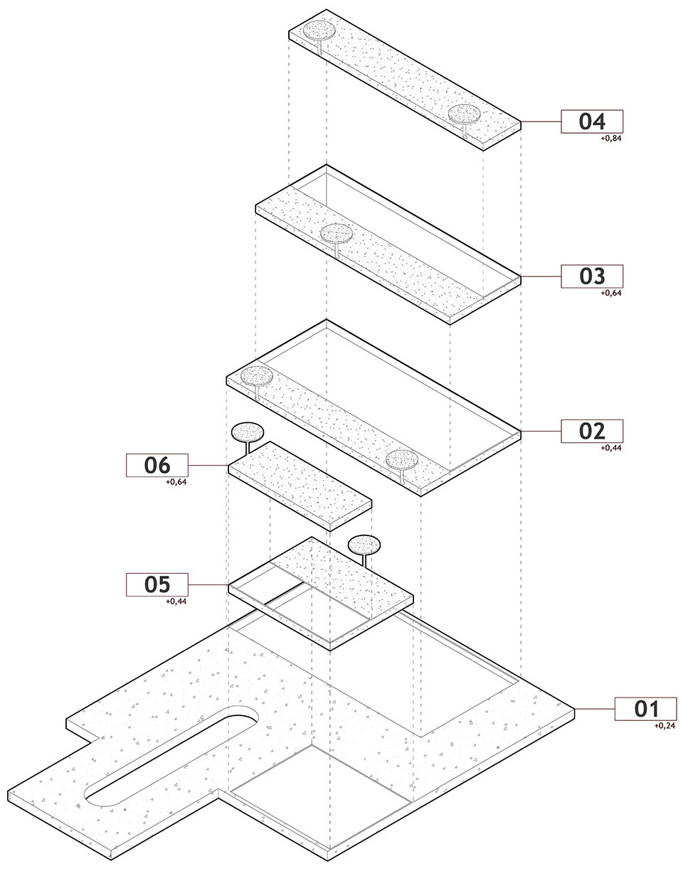 弧形光带围合而成的美食空间 头条计画