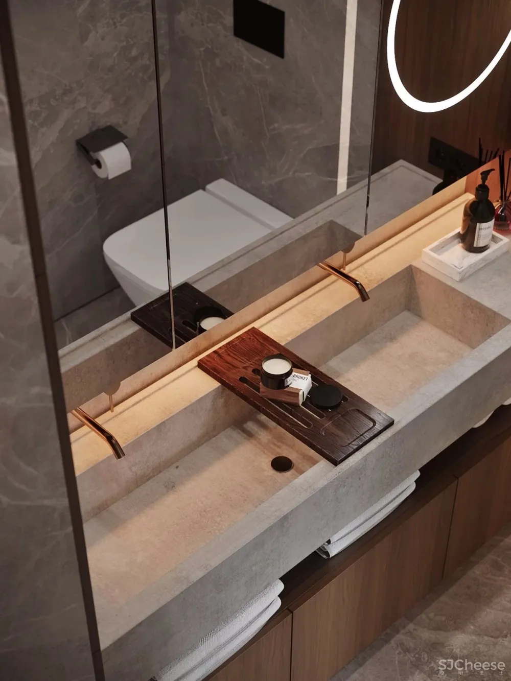 115㎡ 原木+大理石丨让家更有质感