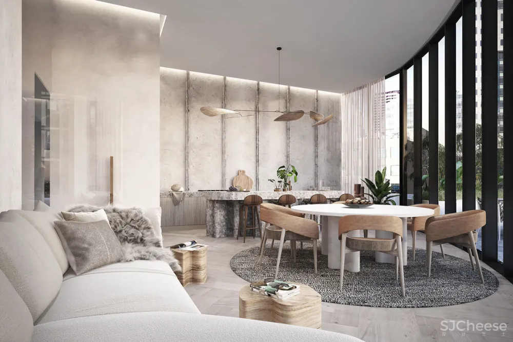 这种高水准的效果图，却是这种清新风！