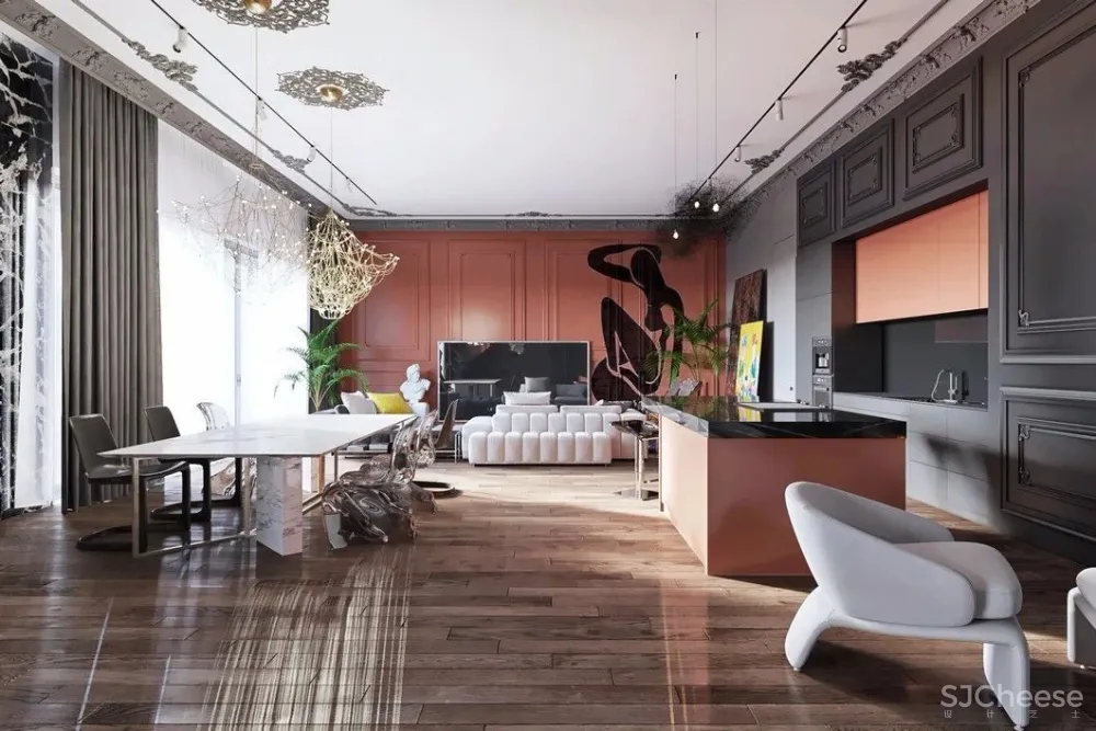 高级灰+橙丨就是这么美