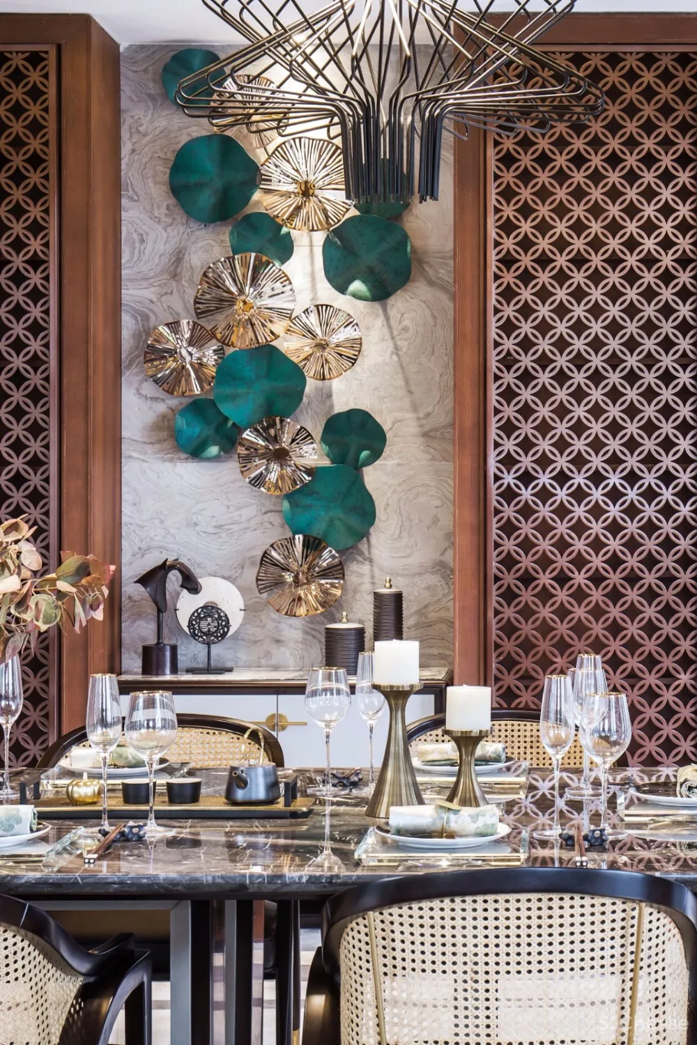 【醉美新中式】727㎡带游泳池的别墅设计丨看完想买一套