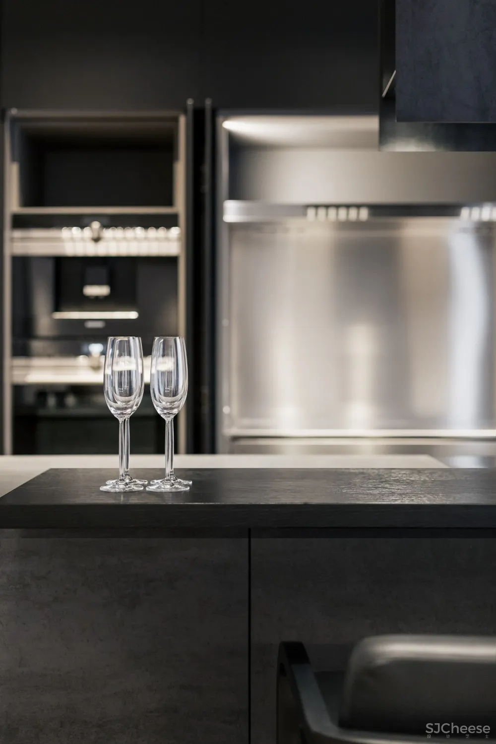 高级黑公寓设计，极简至奢的浪漫 首