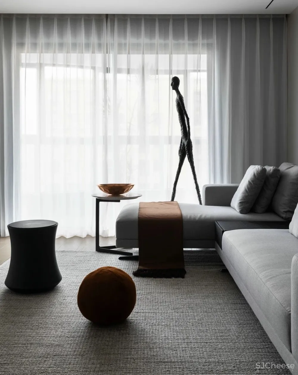 黑白灰丨看设计师的家如何玩转 首