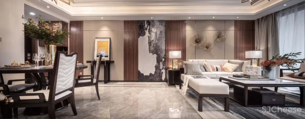 【景地组设计最新力作】新亚洲风格东方·简约样板间设计丨美翻了