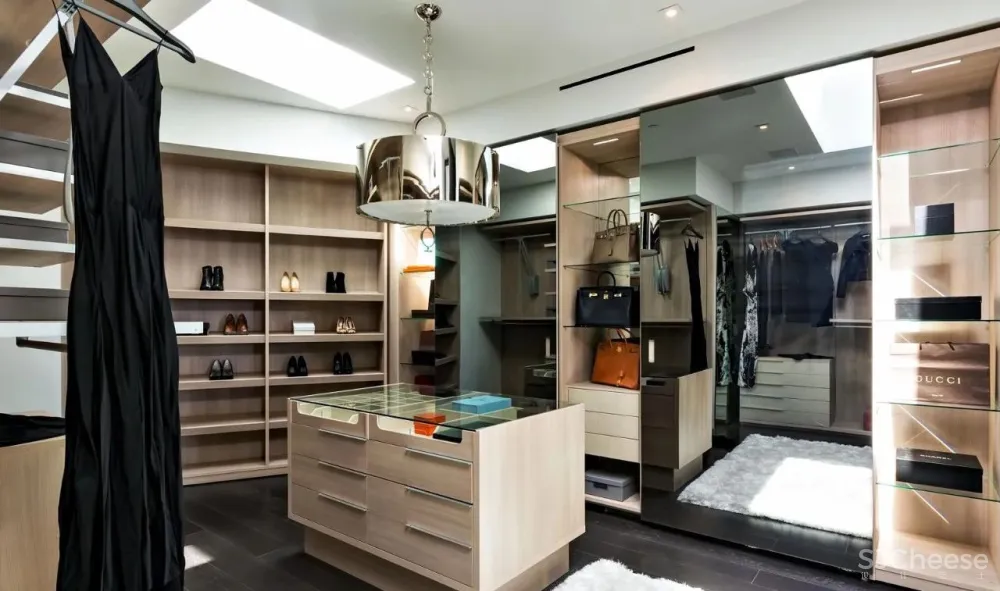 豪宅的衣帽间,可不是两排柜子那么简单!