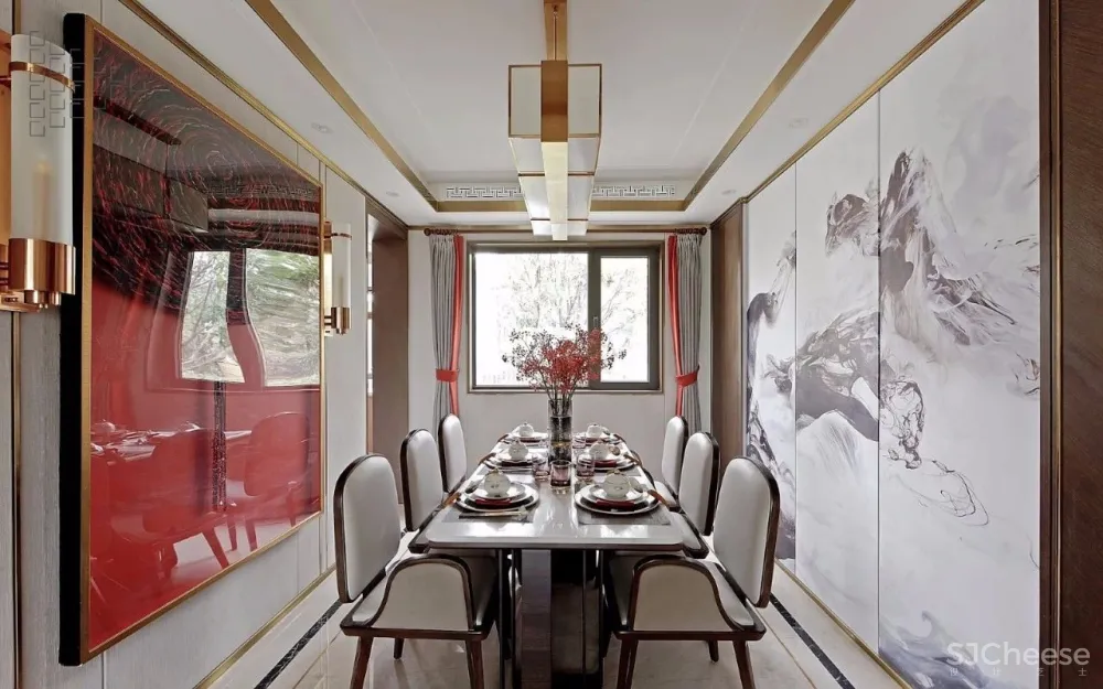 中式轻奢风别墅大宅设计丨美到骨子里