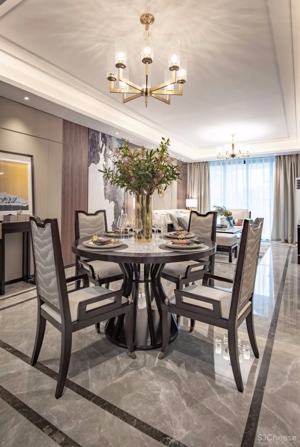 【景地组设计最新力作】新亚洲风格东方·简约样板间设计丨美翻了