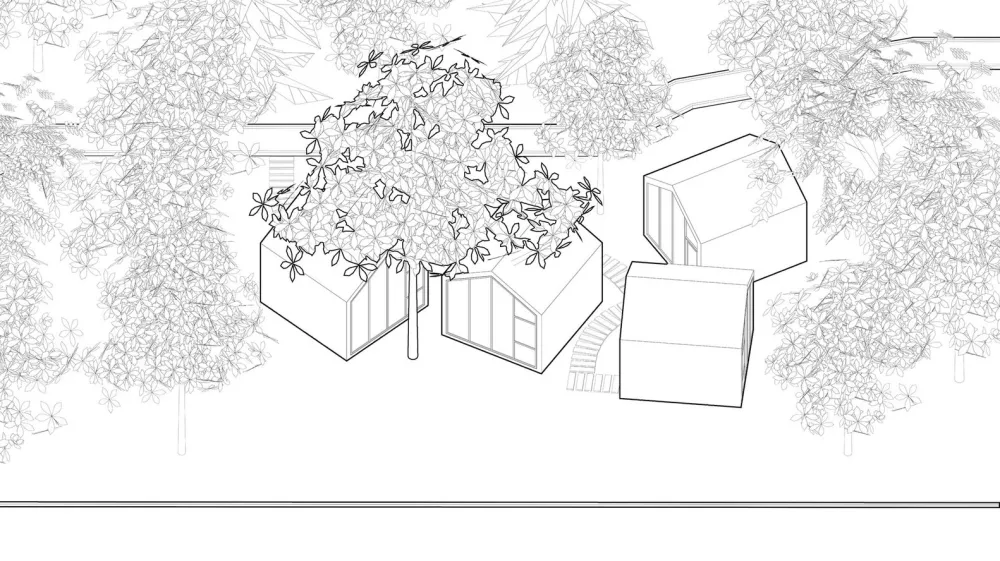 80㎡ 校园草地图书馆 / 原建筑设计工作室