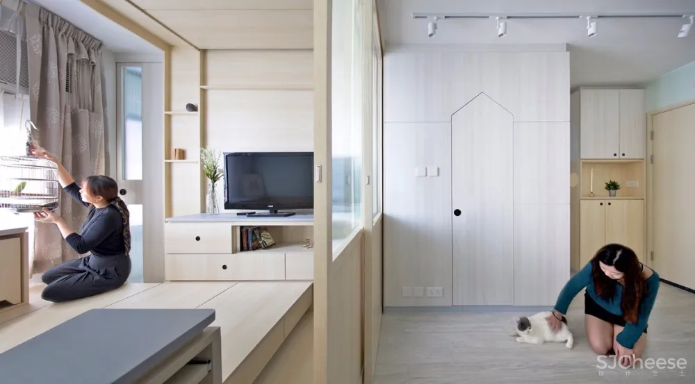 香港:三人+一猫+一鹦鹉=42平米的幸福生活