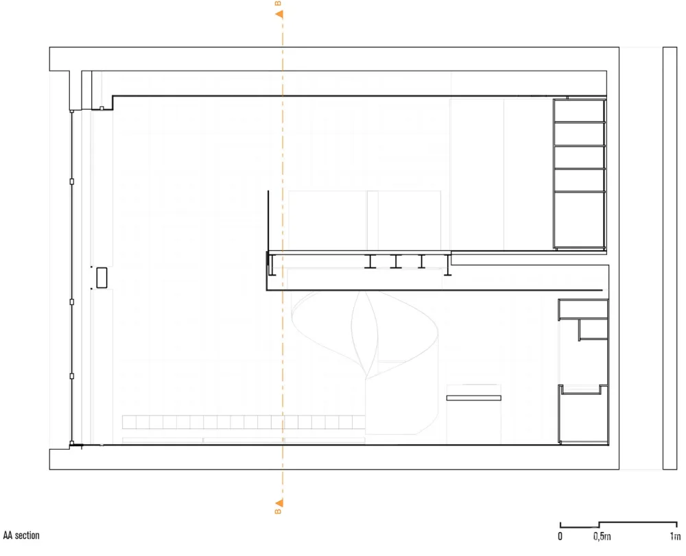 首发 | Arquitetura Nacional：黑色旋转楼梯复式公寓