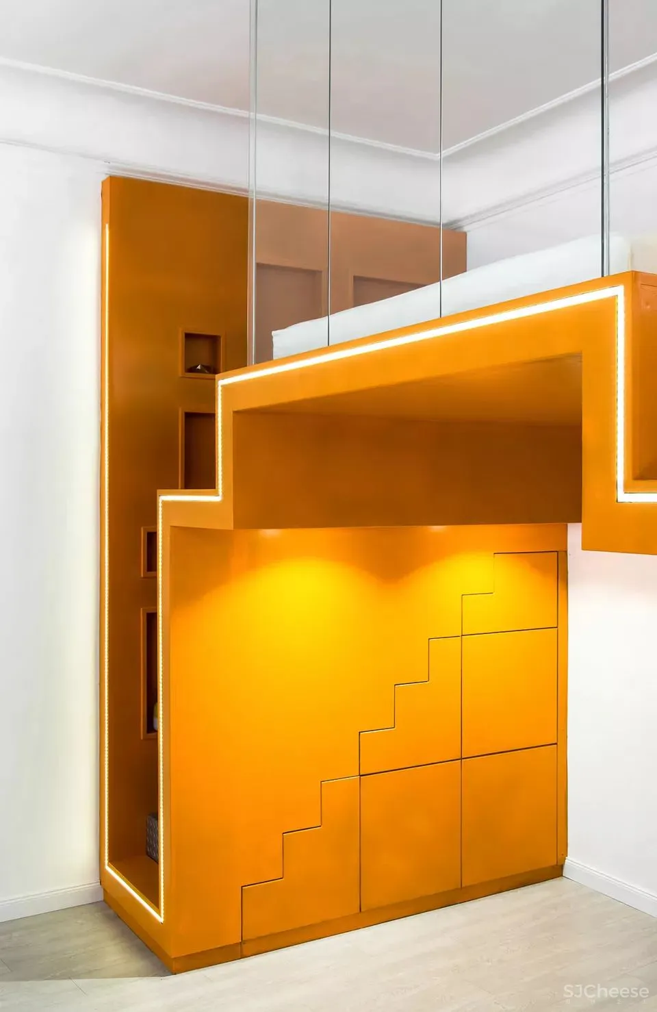 简约 LOFT，灯带这样设计太有创意了！