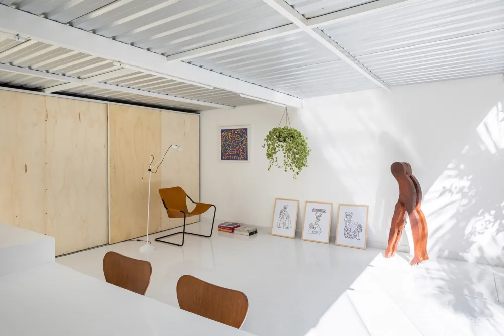 首发 | Daher jardim arquitetura:巴西利亚明亮白色隐居之所