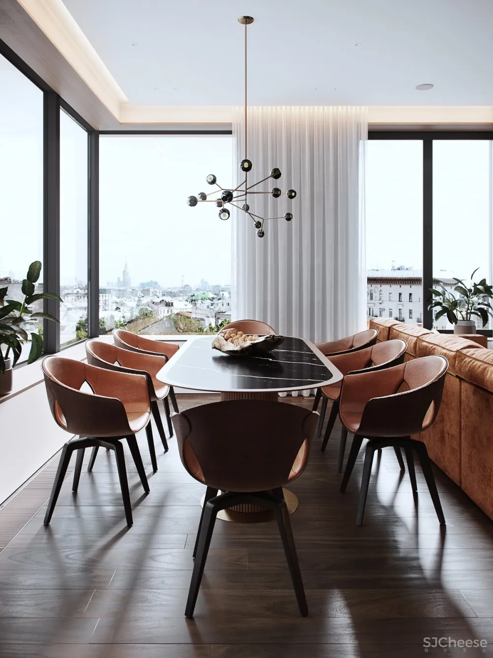 115㎡ 原木+大理石丨让家更有质感