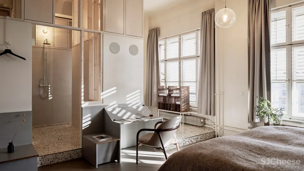 Sigurd Larsen & Jonathan Tuckey 翻新大堂和客房:柏林Michelberger酒店