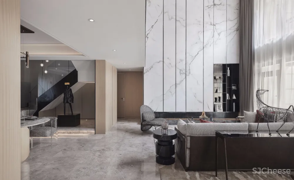 朴悦设计 | 大连璞石墅底跃样板间，生活的自然归属